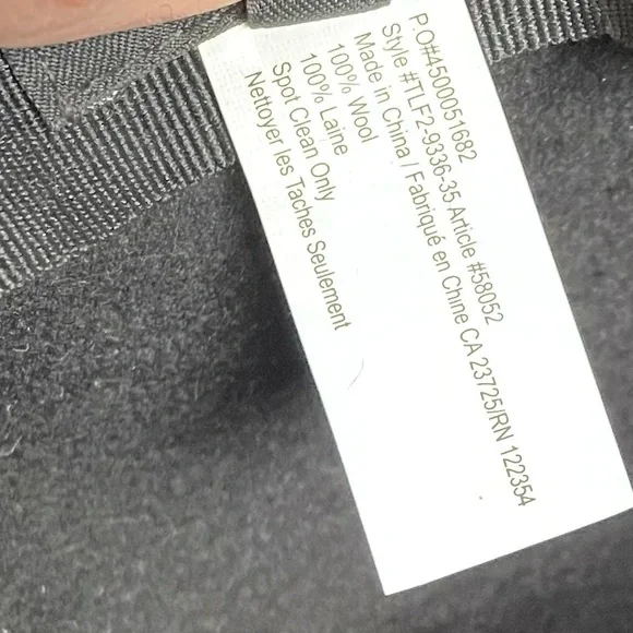 ARITZIA TALULA Baylis Wool Wide Brim Floppy Hat Black M/L - Picture 11 of 11